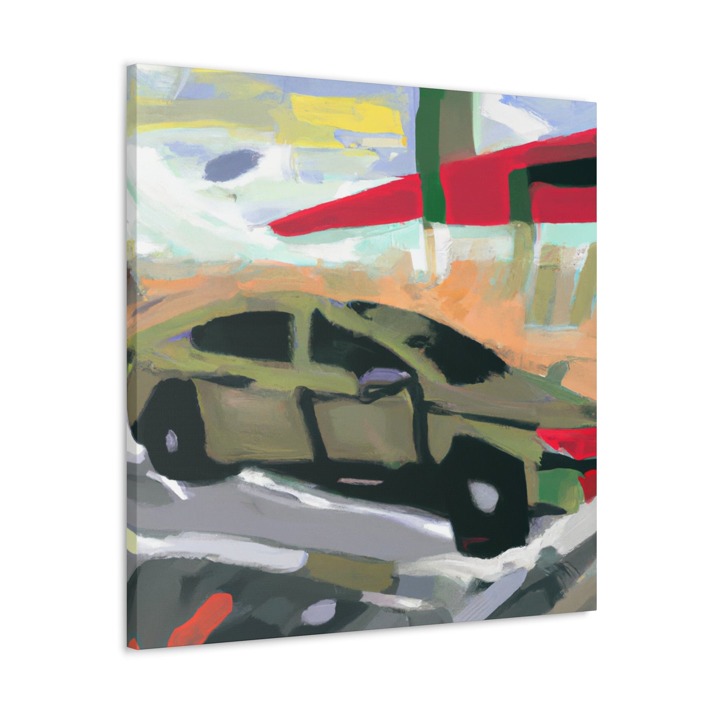 "Car in Abstraction" - Canvas