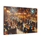 "Clockwork Revelry: Vintage Soirée" - Canvas