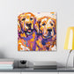 "Golden Retriever Smile" - Canvas