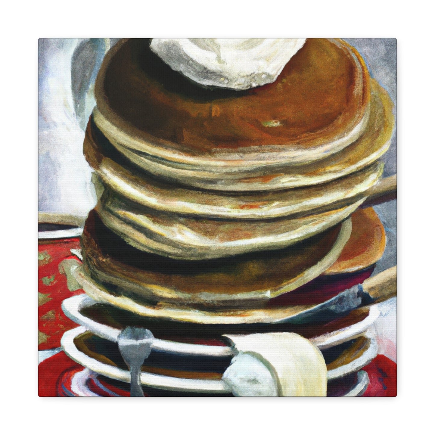 "Pancakes in Surrealism" - Canvas