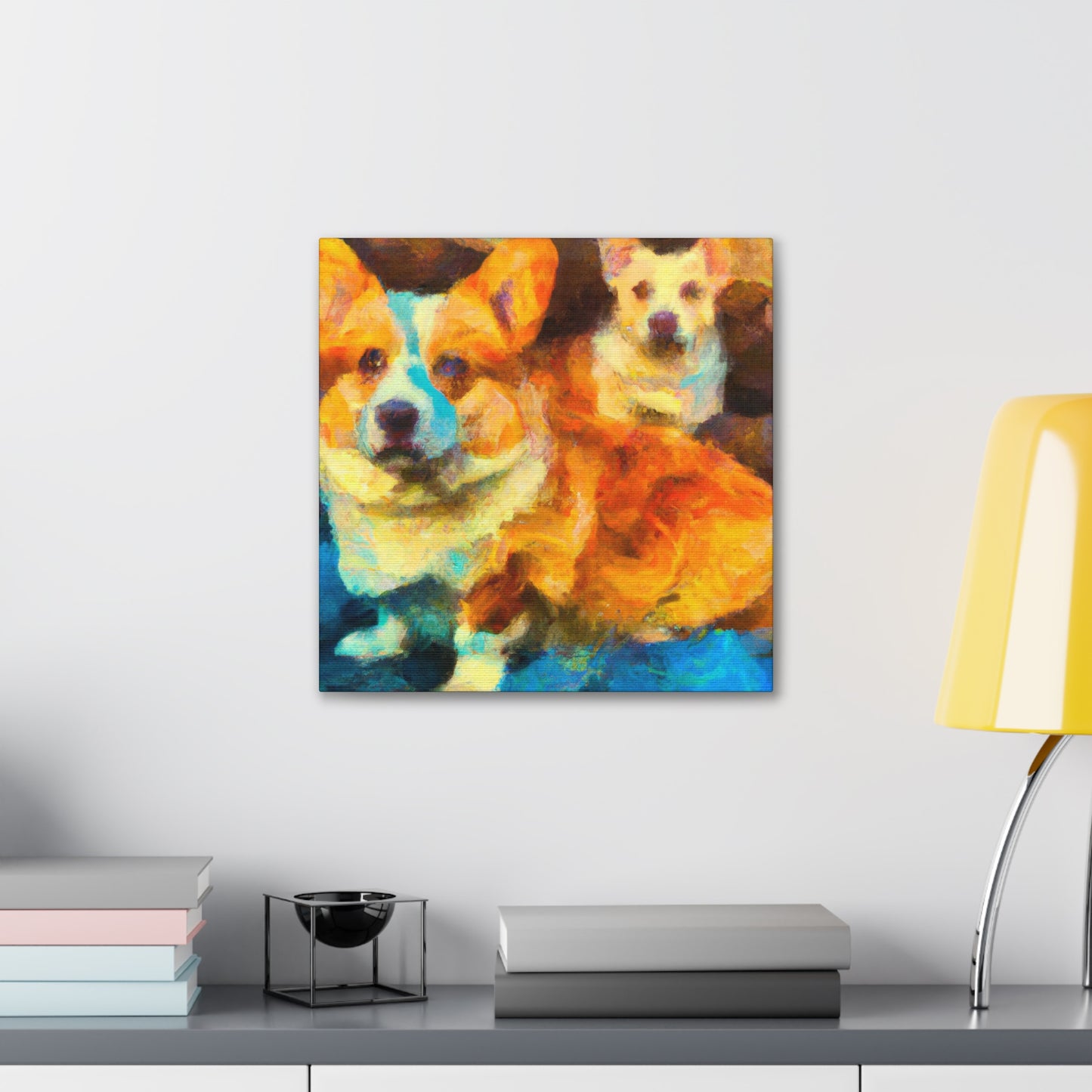 Corgi in Impressionism - Canvas