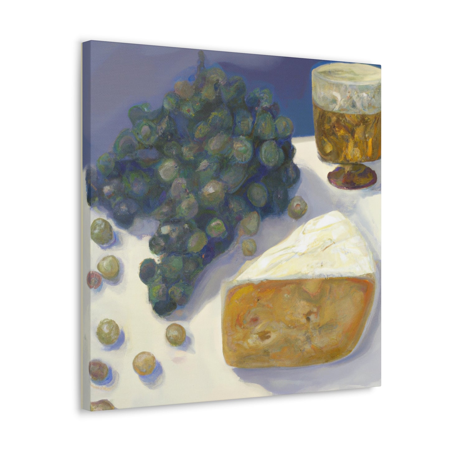 Cheese and Grapes Feast - Canvas