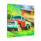 Vintage Pickup Truck Art - Canvas