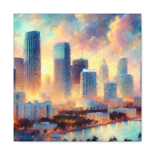 Sunny Miami Reflections - Canvas