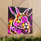 "Rabbit In Bloom Garden" - Canvas