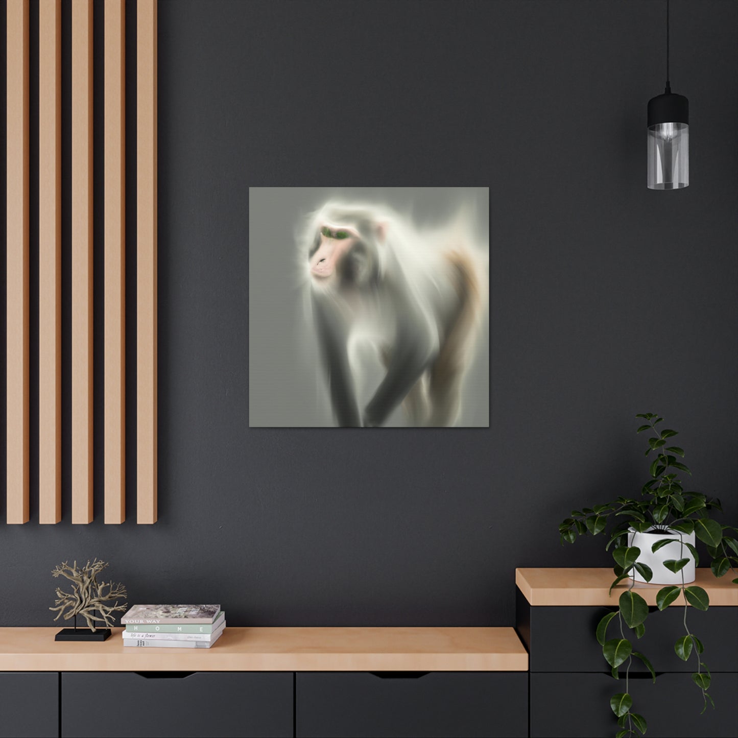 "Majestic Japanese Macaque" - Canvas