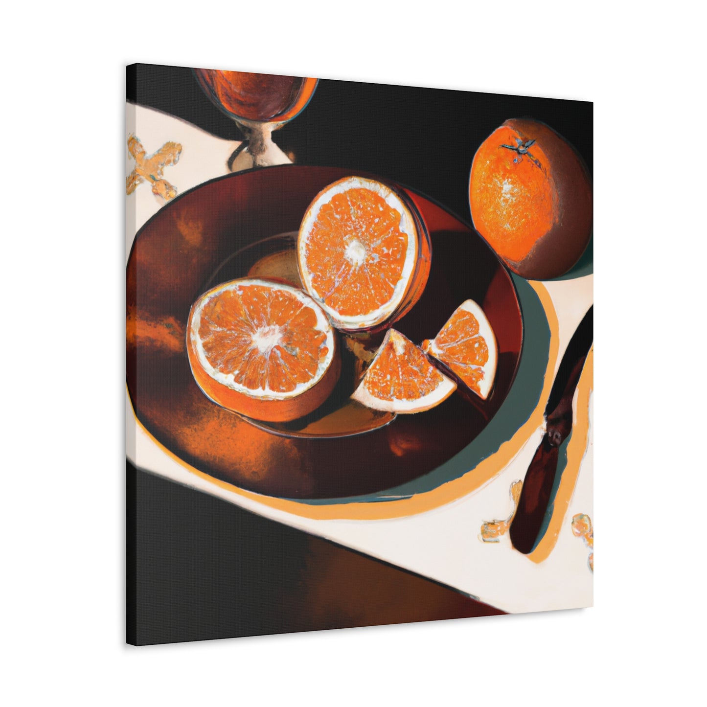 Orange Grandeur Neoclassic - Canvas