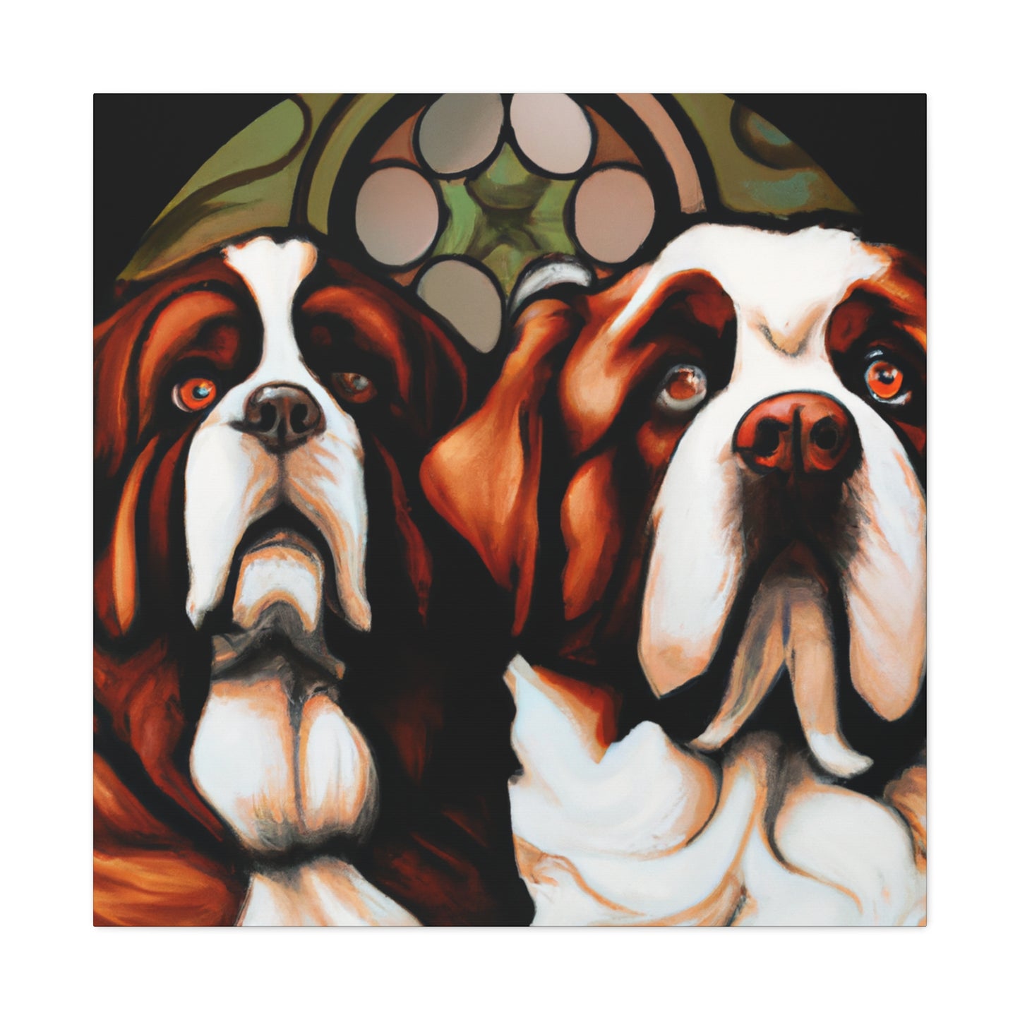 Saint Bernard Slumbering - Canvas