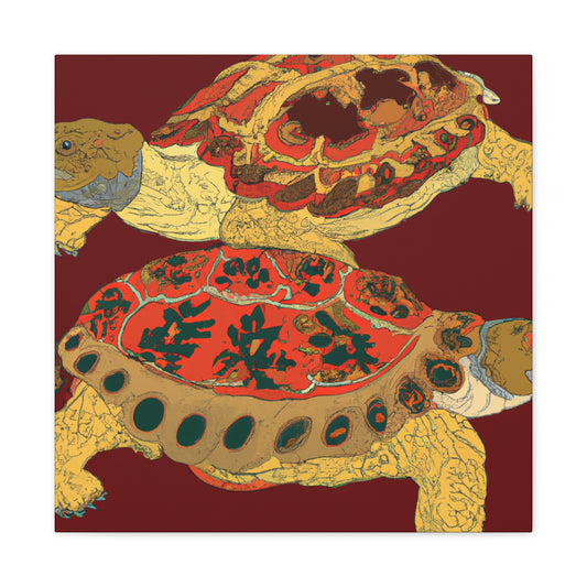 Russian Tortoise Joyful - Canvas