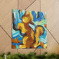 Squirrel Amidst Chaos - Canvas