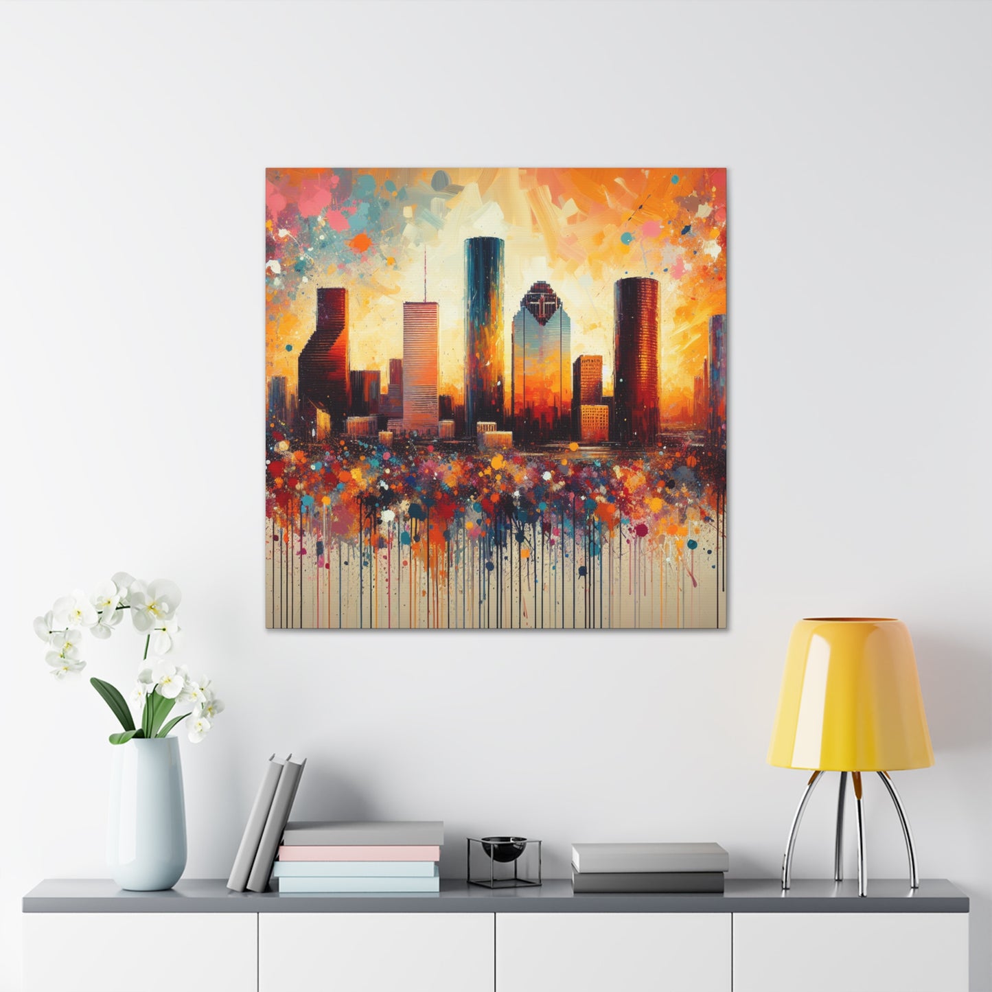 Vibrant Houston Vortex - Canvas