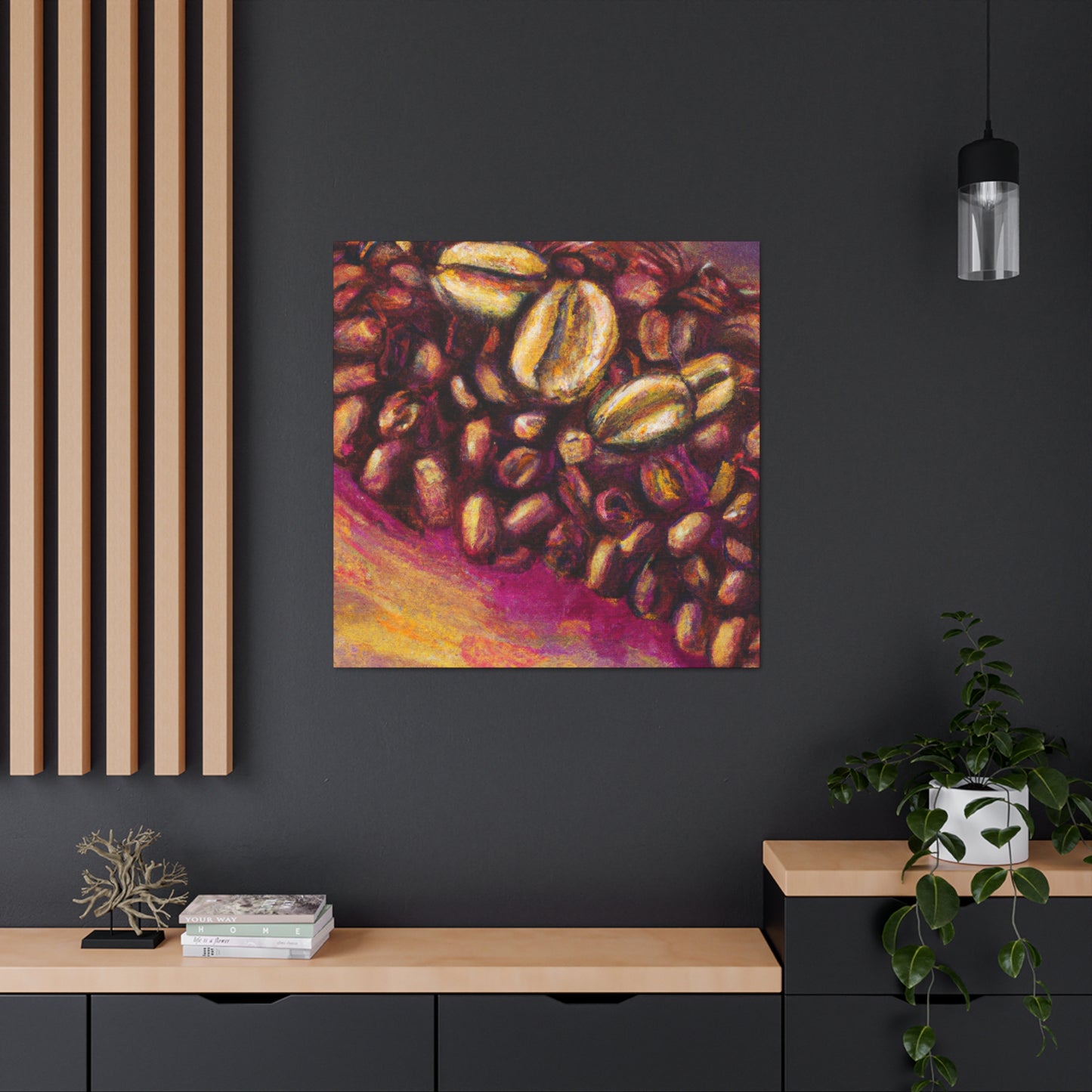 "Coffee's Colorful Aroma" - Canvas