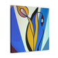 "Tulips in Art Deco." - Canvas