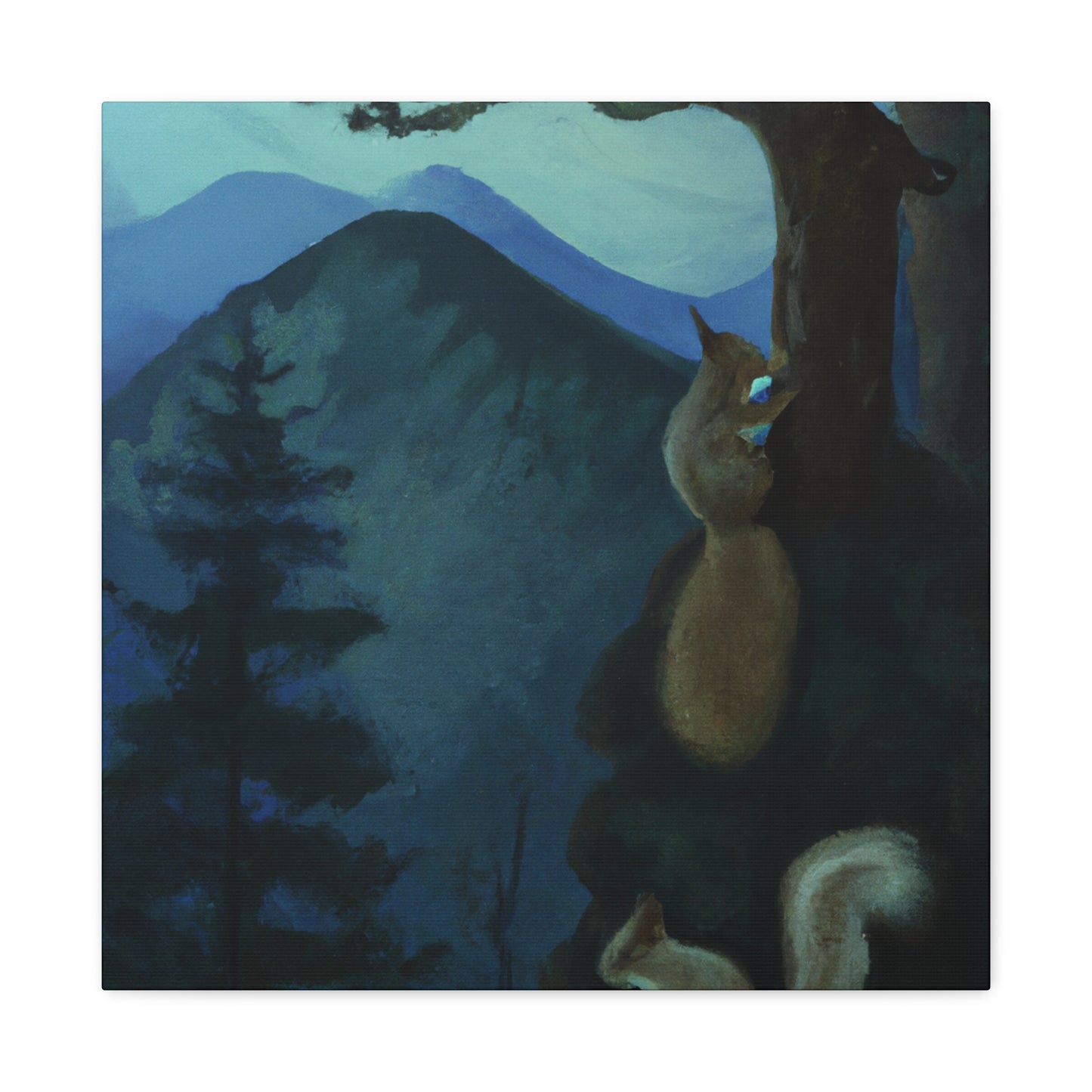 Squirrels in Neoclassicism - Canvas