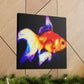 "Golden Fish Delight" - Canvas