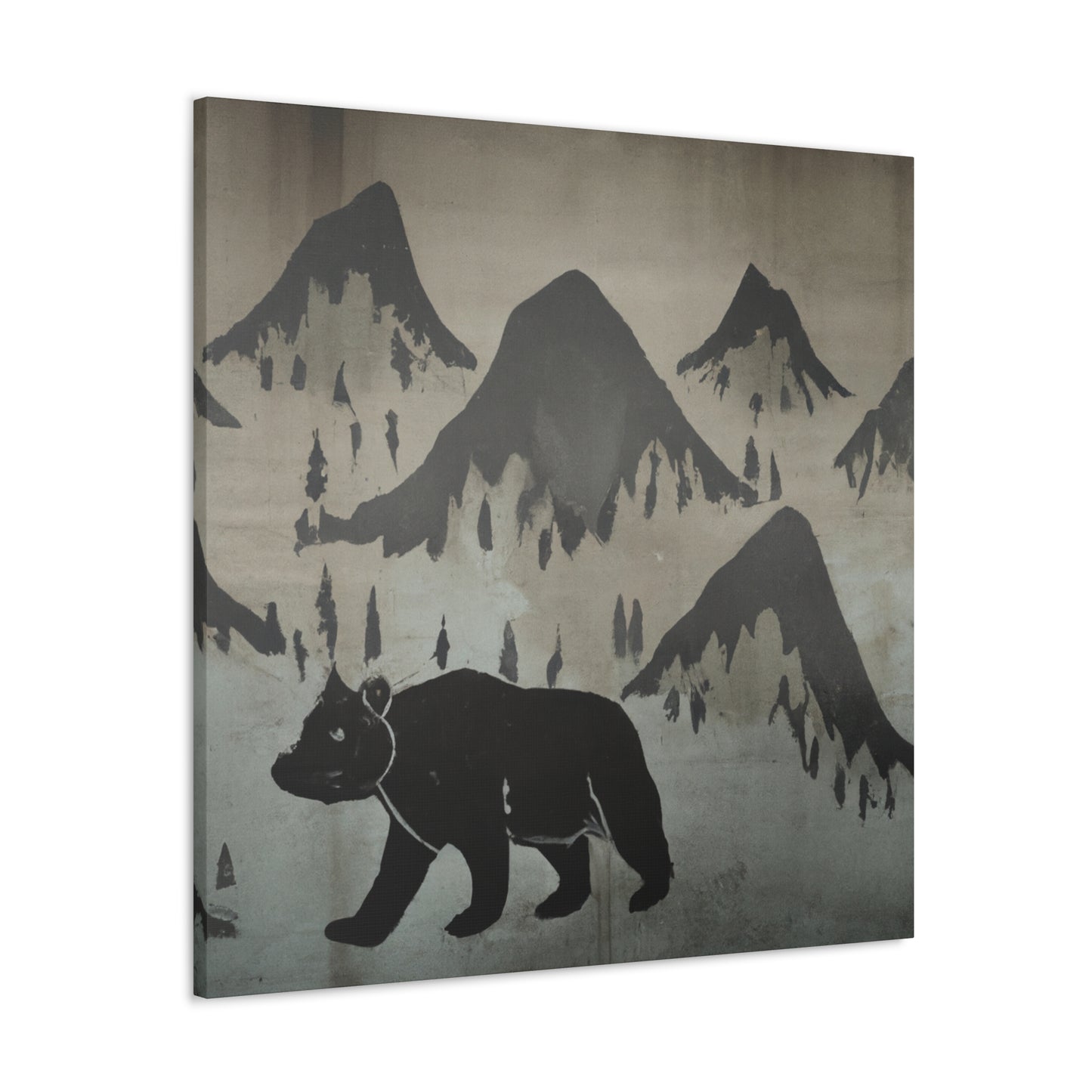 Grizzly In The Wild - Canvas