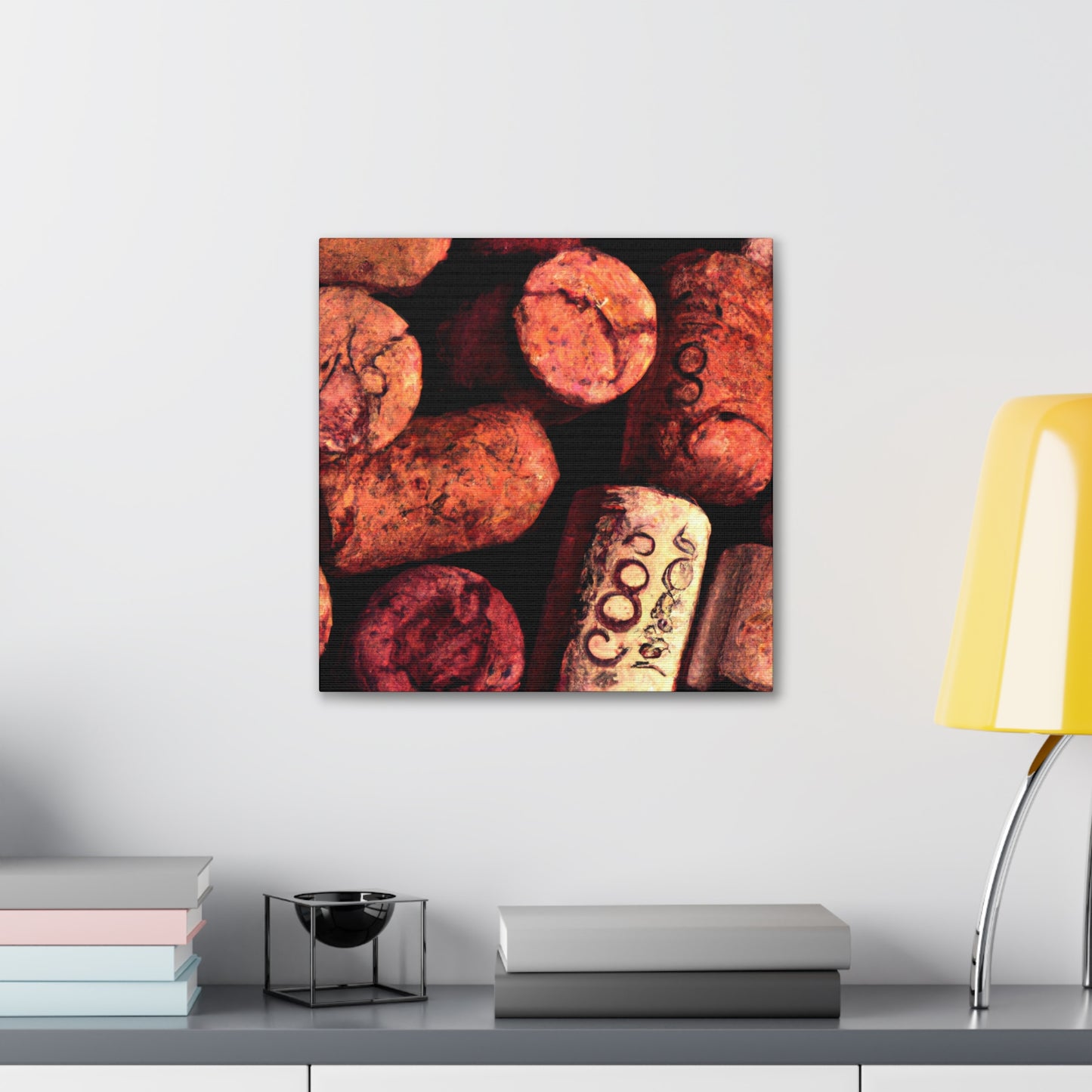 "Corks of Wine Ablaze" - Canvas