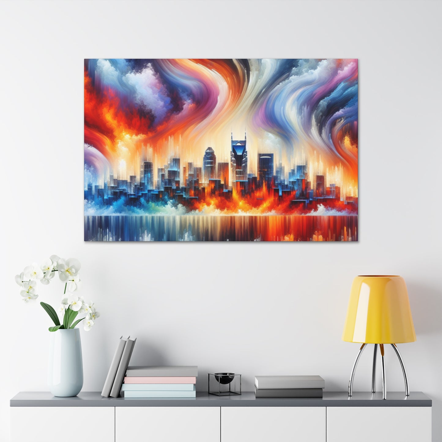 "Melodic Urban Symphony" - Canvas