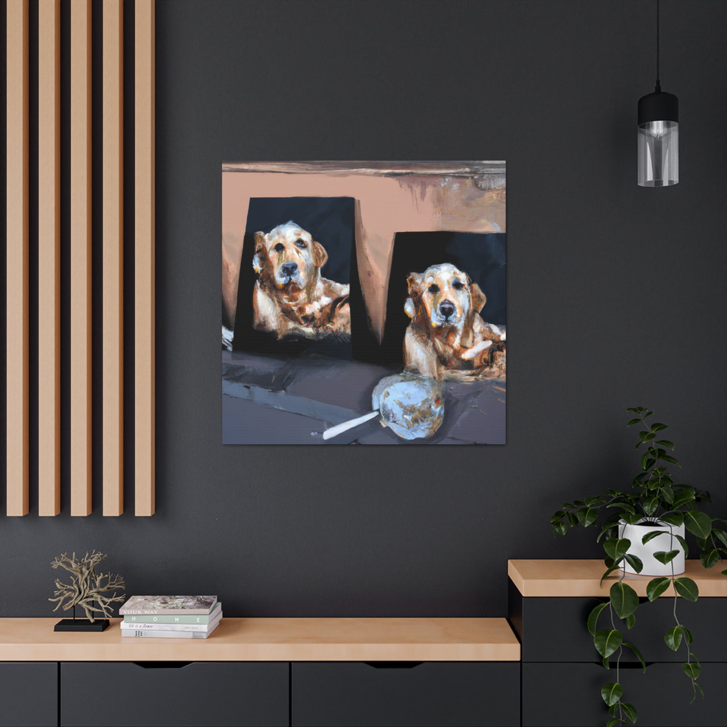 Golden Retriever Radiance - Canvas