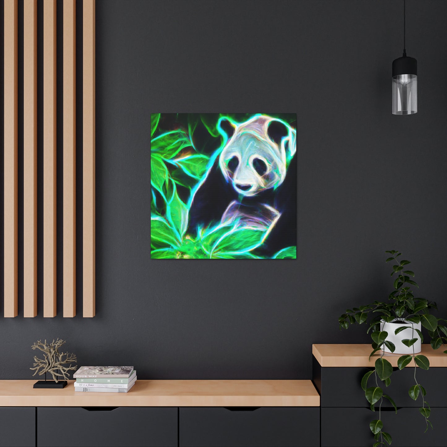 Giant Panda Mosaic Art - Canvas