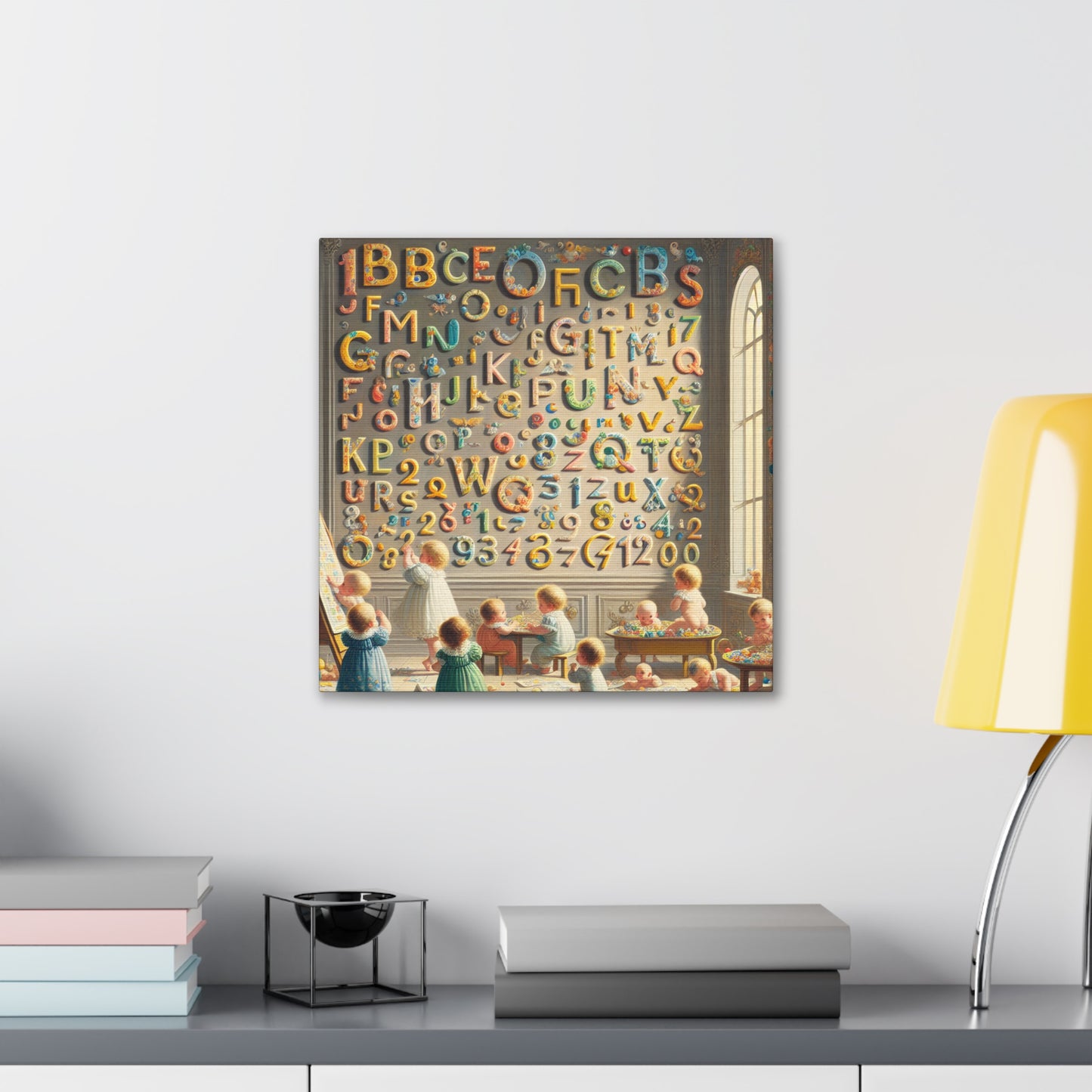 Whimsical Linguistic Kaleidoscope - Canvas