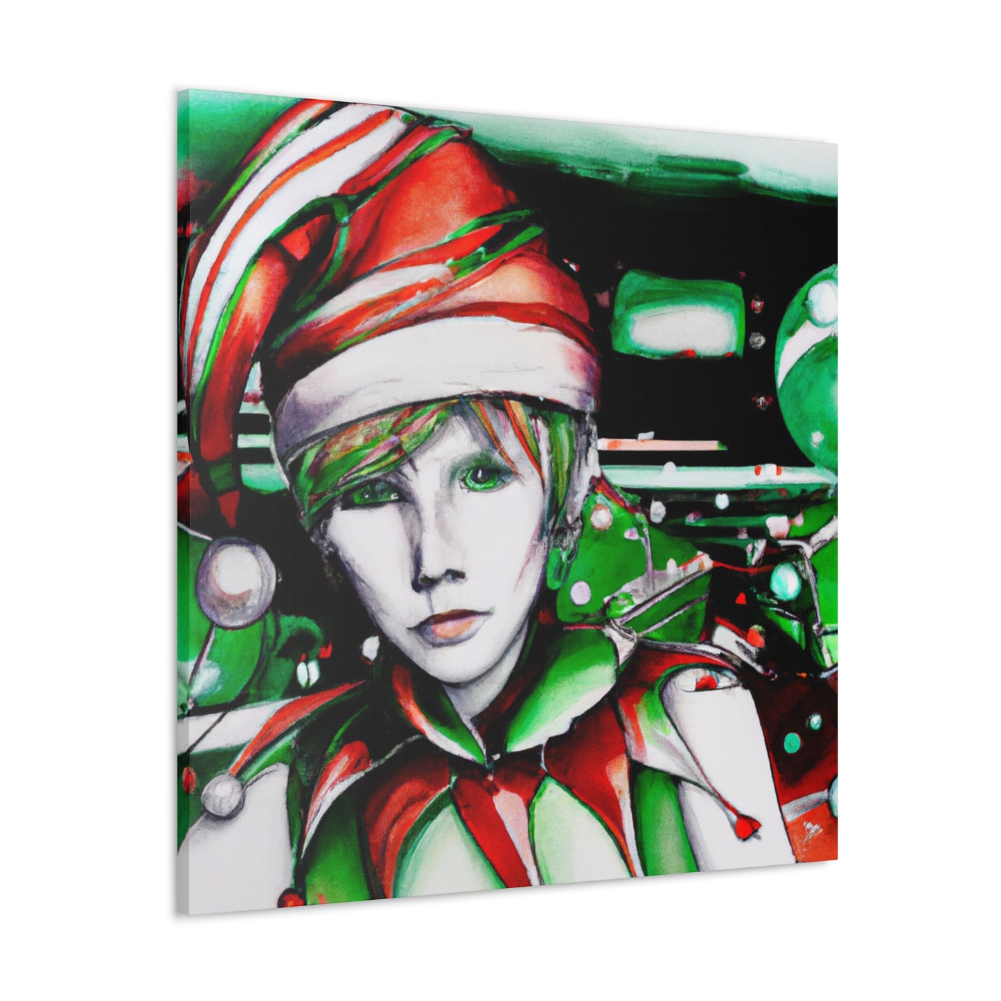 Elf in Moonlight Scene - Canvas