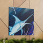 "Swimming Swordfish Splendor" - Canvas