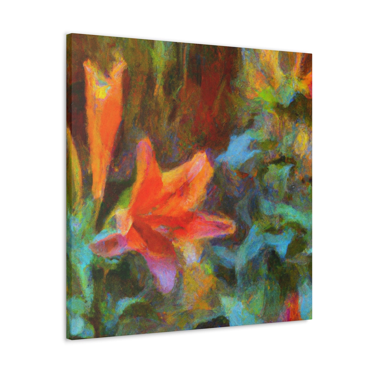 Lilies in Impressionism - Canvas