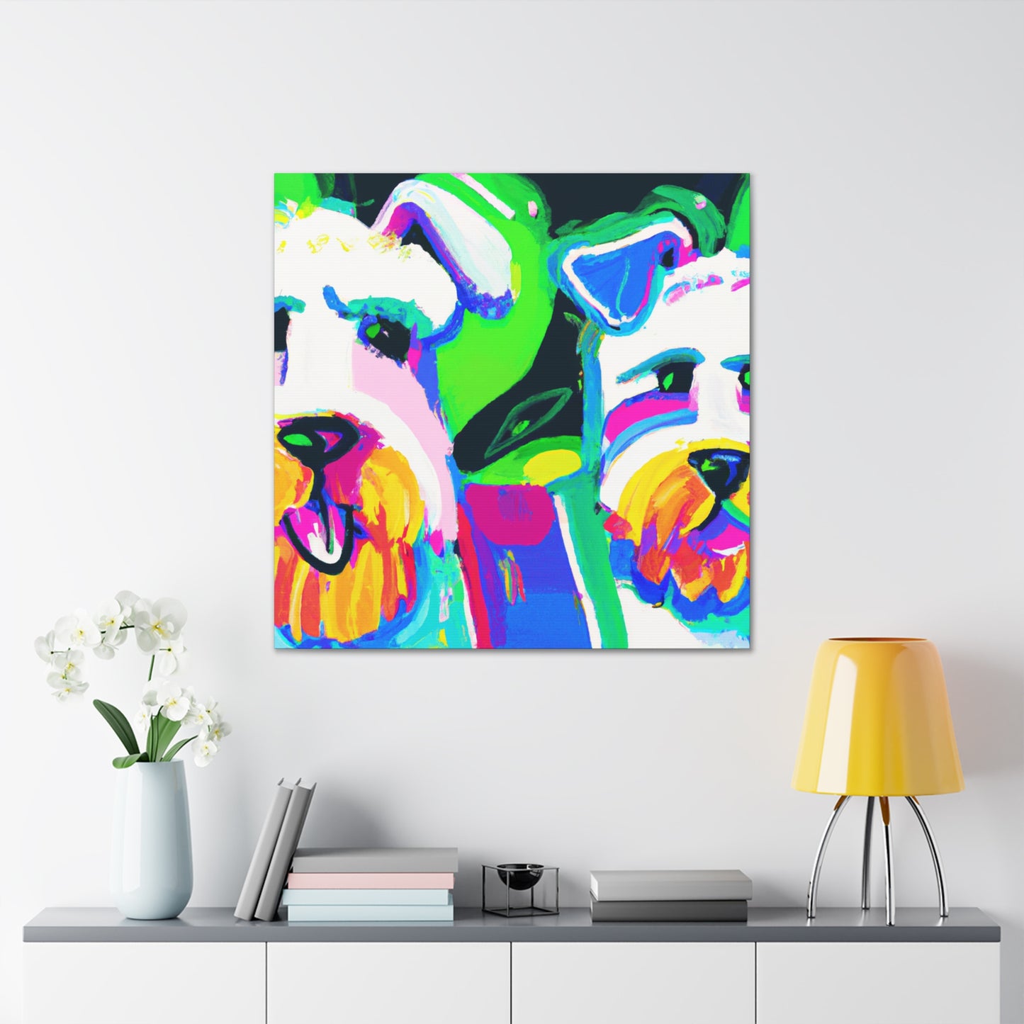 Maltese Majesty Abstraction - Canvas