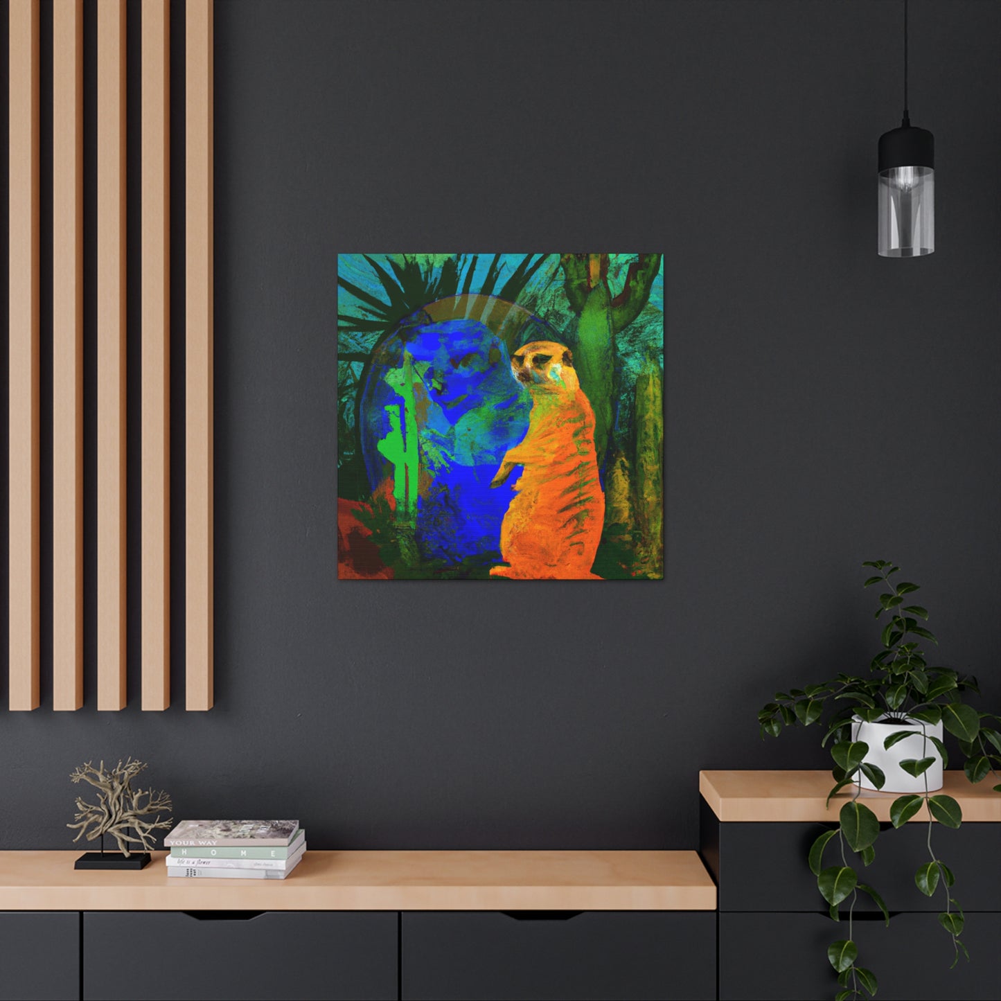 "Meerkat Surreal Dream" - Canvas