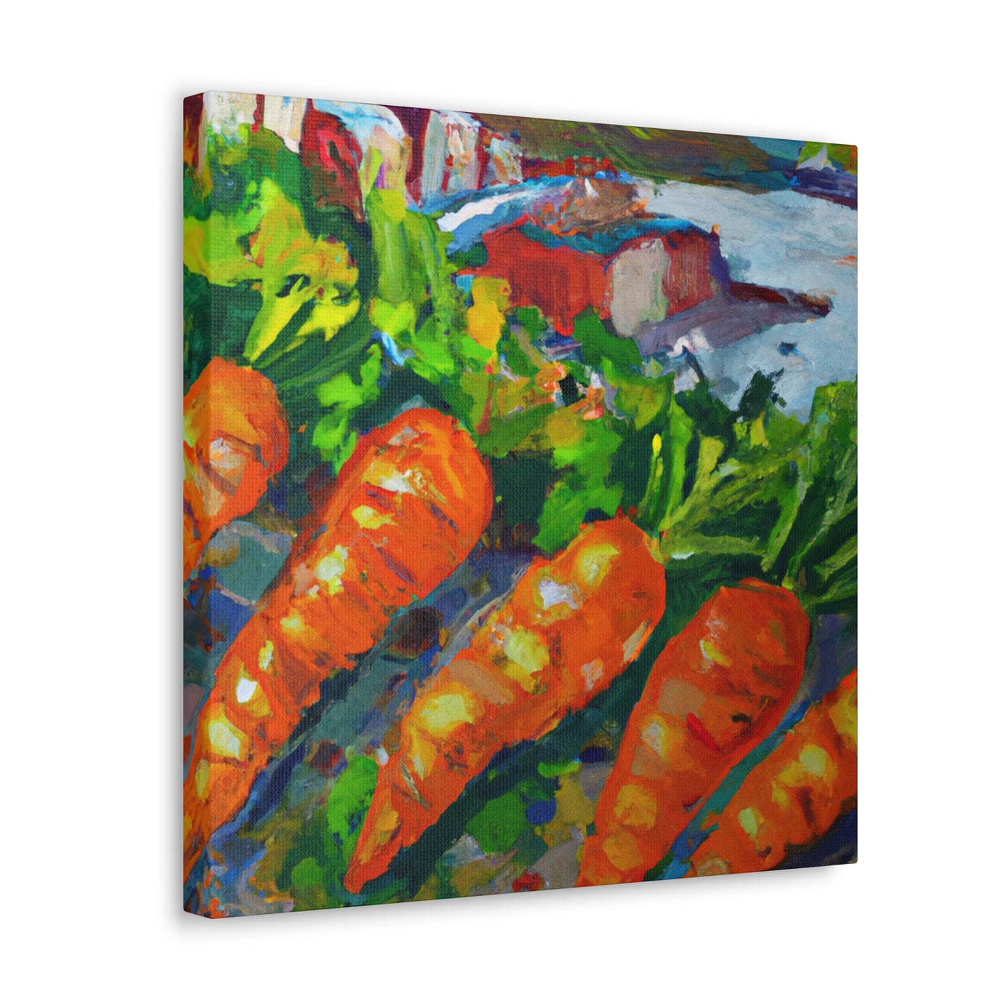 Carrots in Impressionism - Canvas