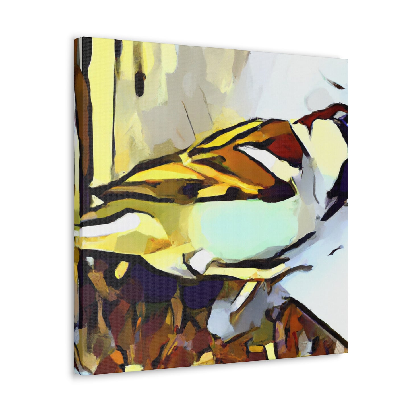 House Sparrow Abstraction - Canvas