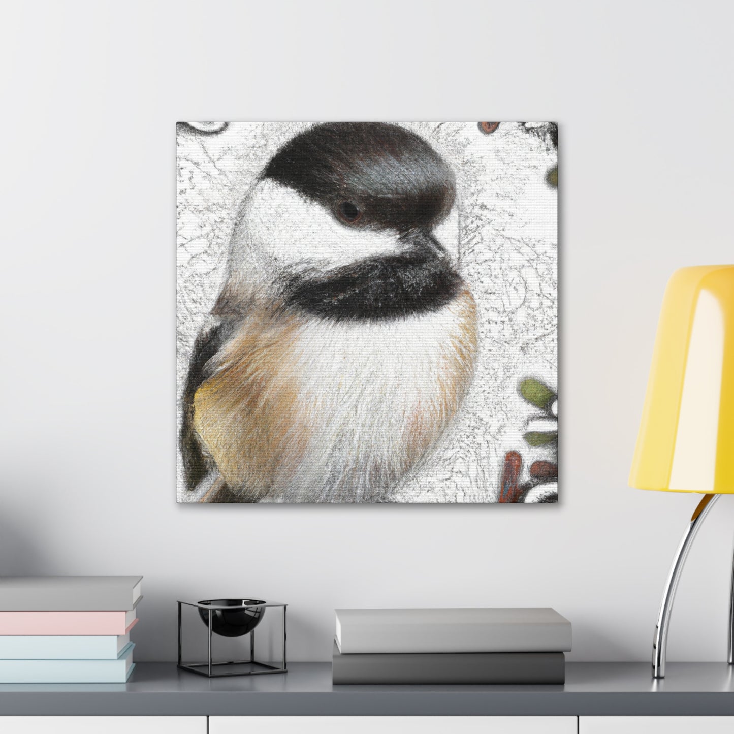 Black-Capped Chickadee Wonders - Canvas