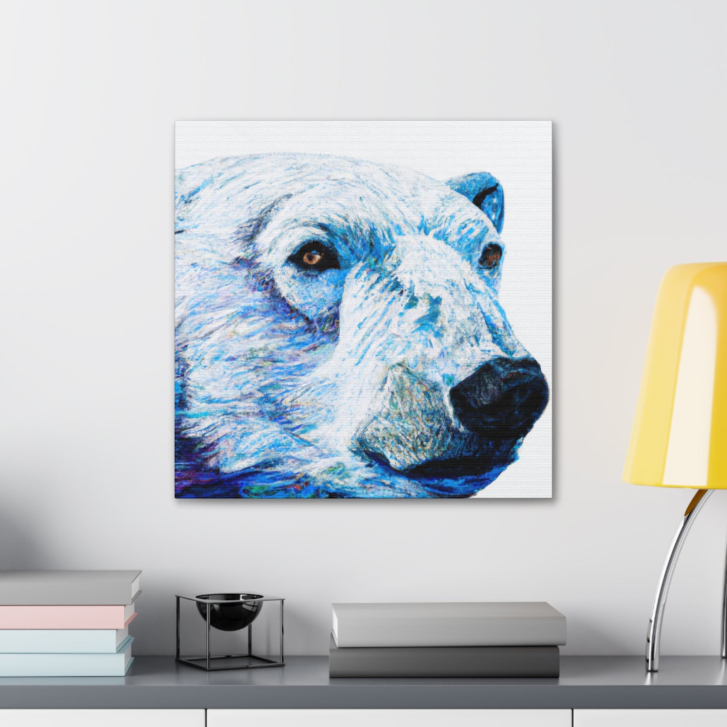 "Polar Bear in Hyperrealism" - Canvas