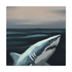 Great White Mystery. - Canvas