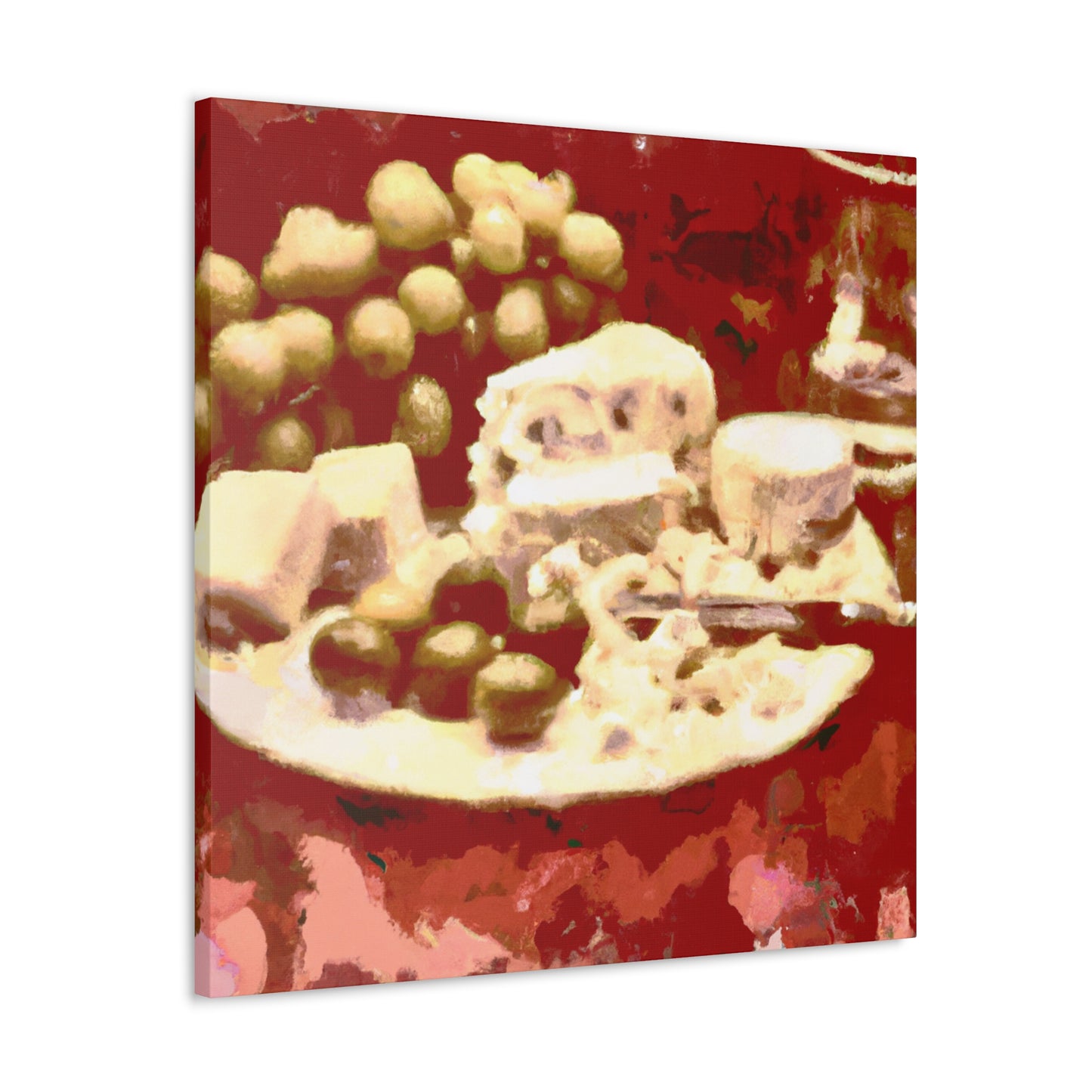 Cheese and Grapes Ablaze - Canvas