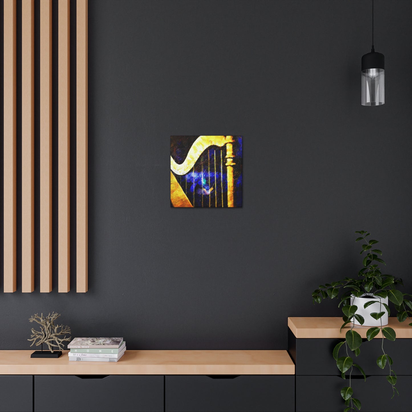 Harp Symphony in Blue - Canvas