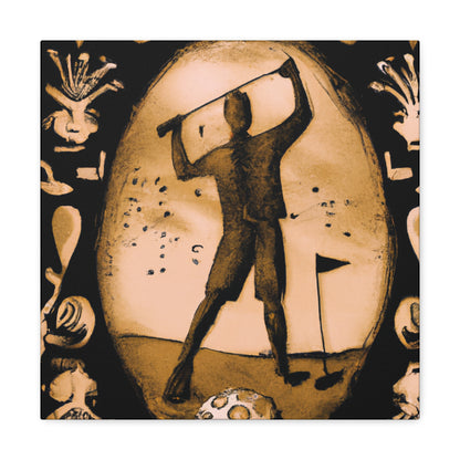 Golfing in the Rococo - Canvas