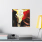 "Cow Skull Expressionism' - Canvas