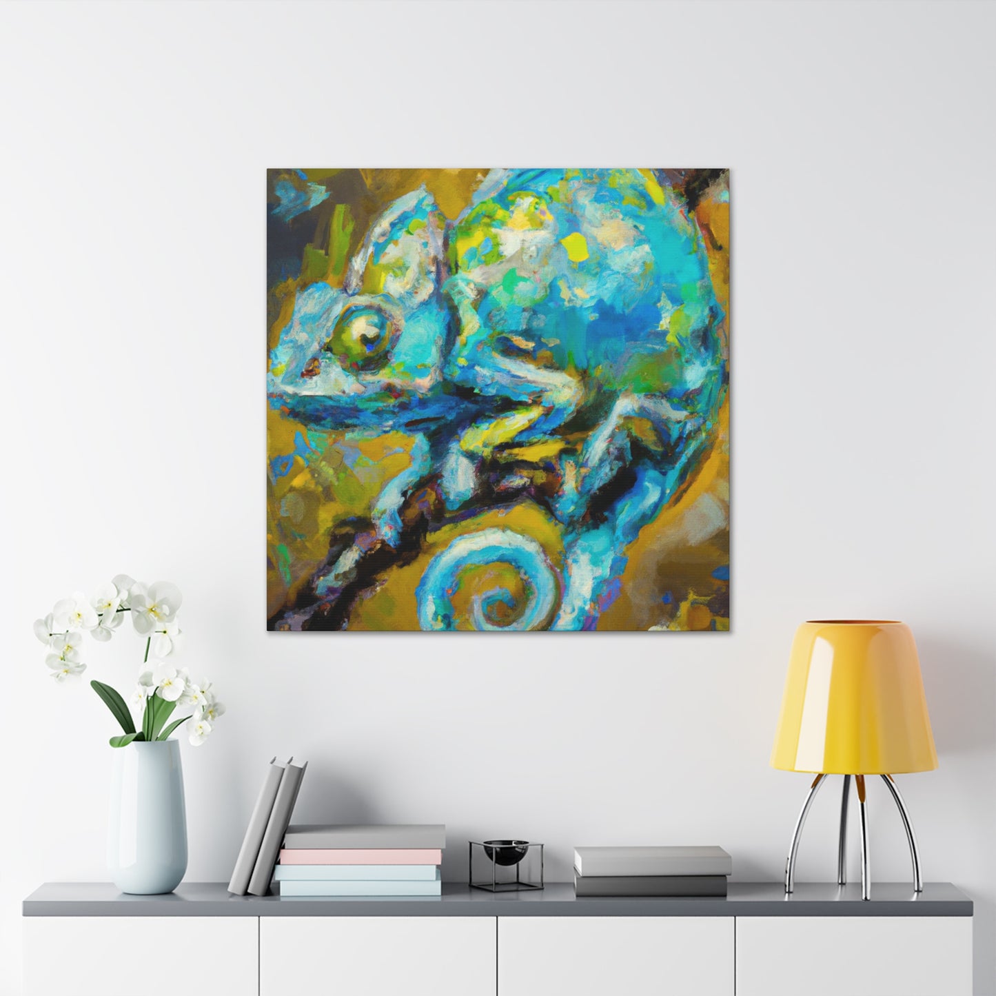 Veiled Chameleon Glory - Canvas