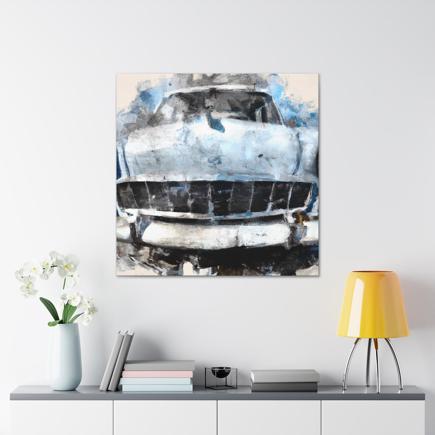 "Old Car Revived Beauty" - Canvas