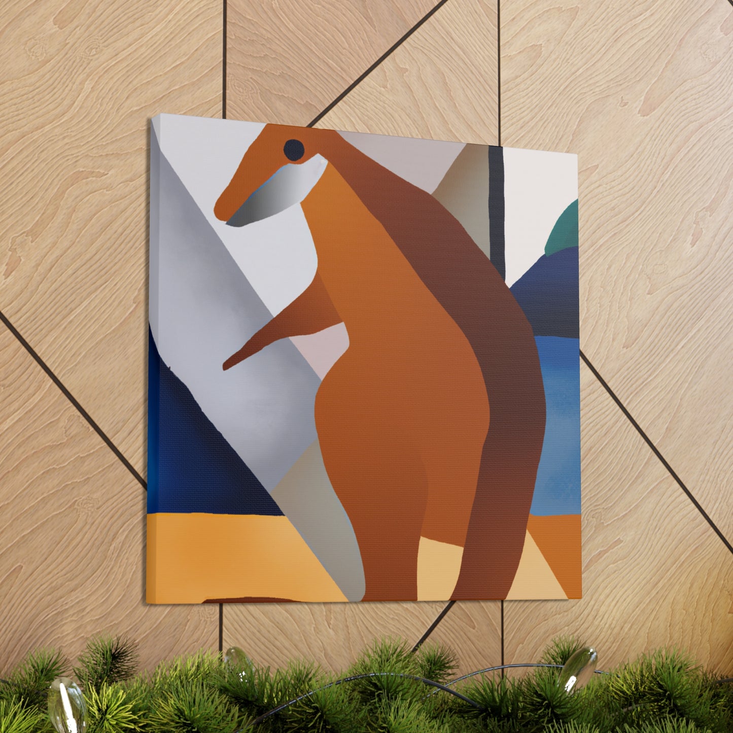 Wallaby in Art Deco - Canvas