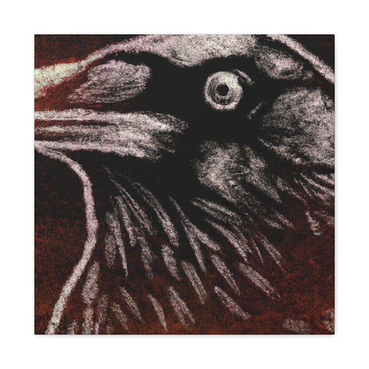 "American Crow Wonders Aloud" - Canvas