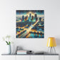 Soulful Cityscape Mosaic - Canvas