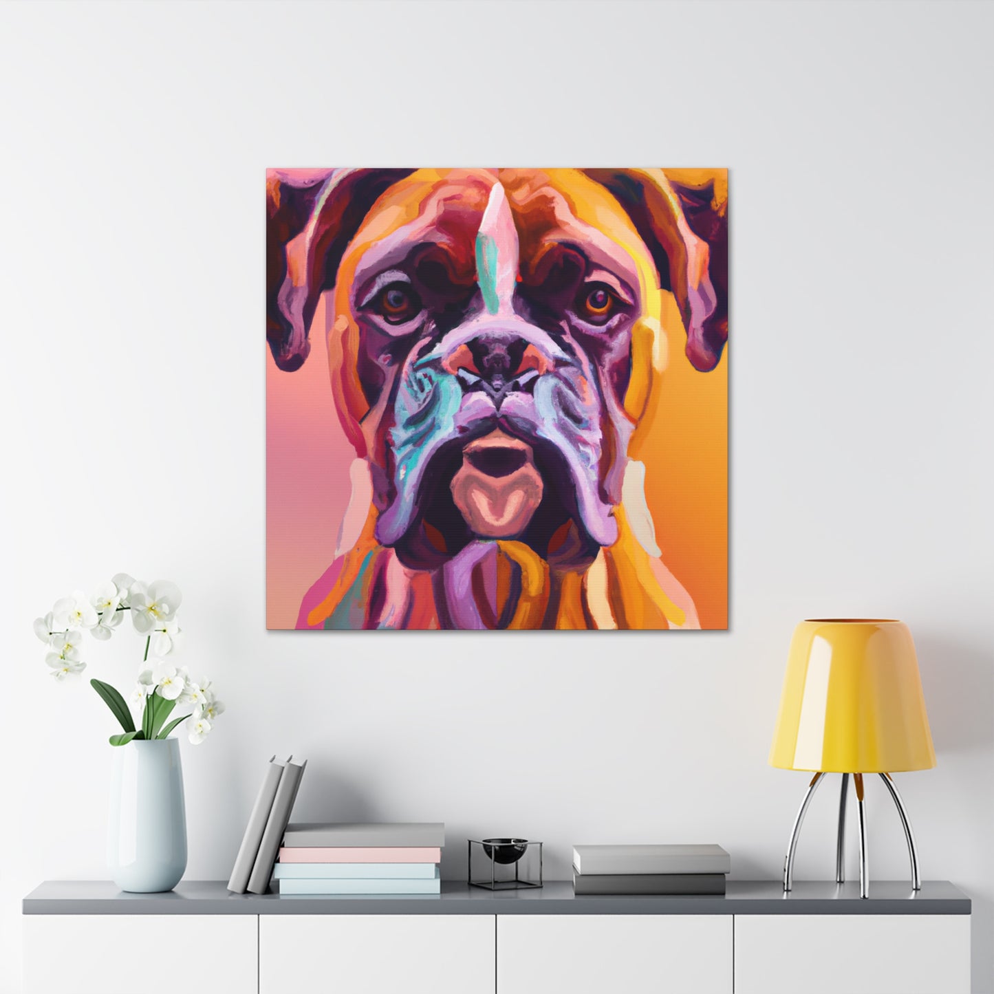 Champion Boxer Portrait - Canvas