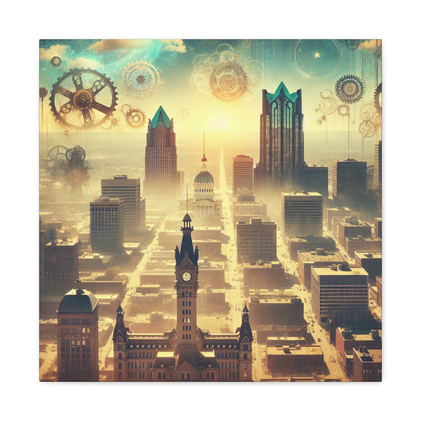 Steam City Splendor - Canvas