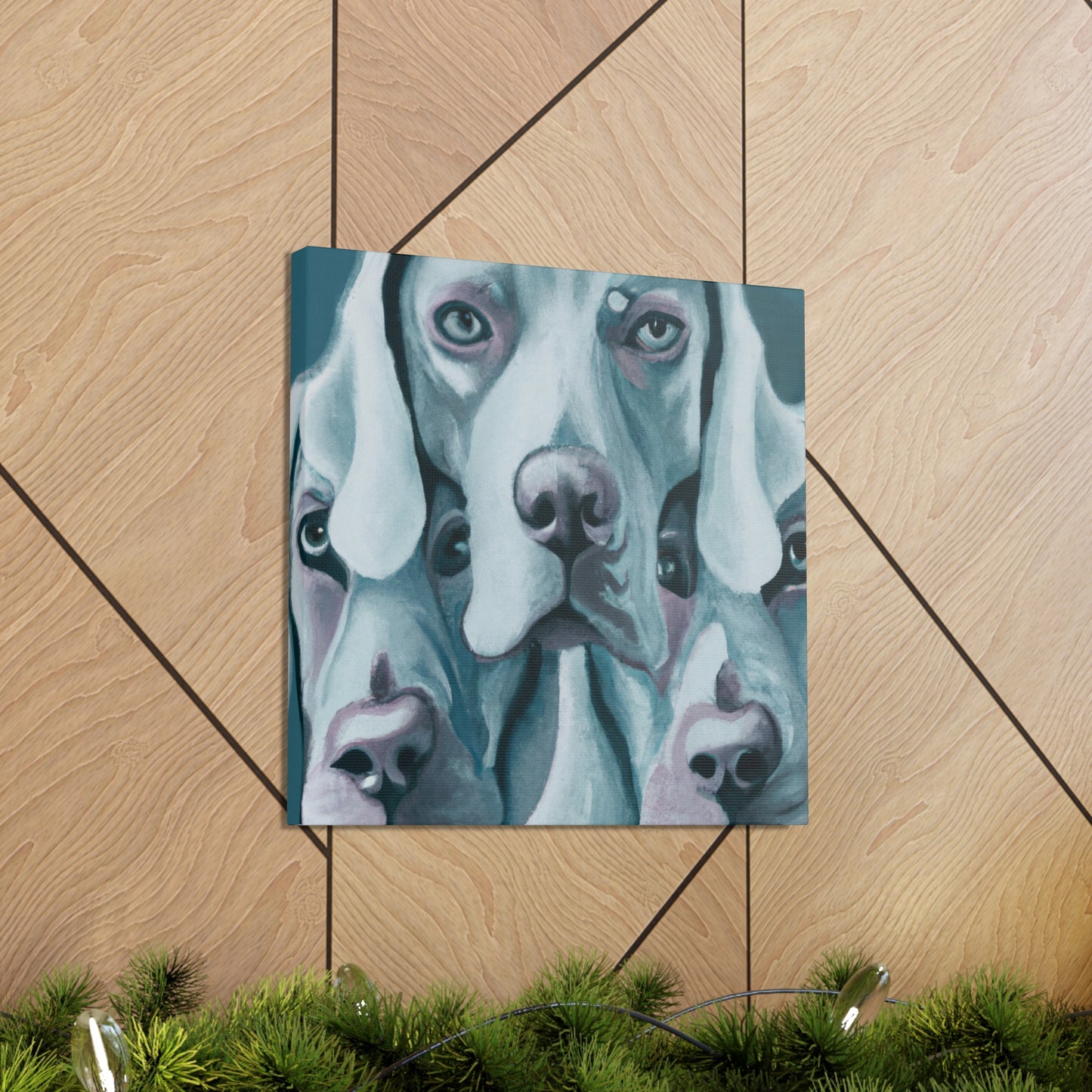 "Weimaraner Stare Majestic" - Canvas