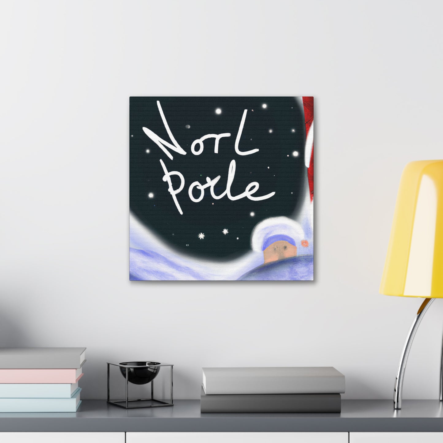 "North Pole Paradise Scene" - Canvas