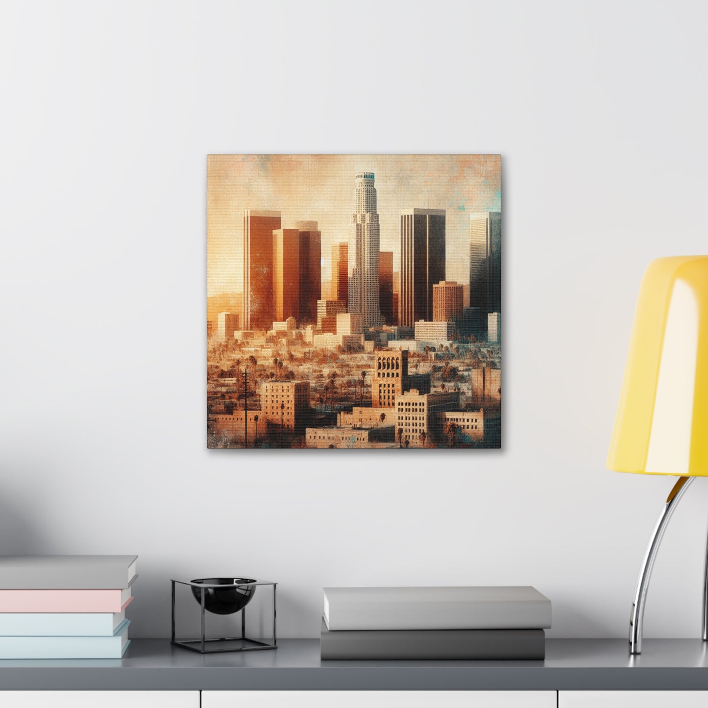 "Cityscape Memories Unveiled" - Canvas