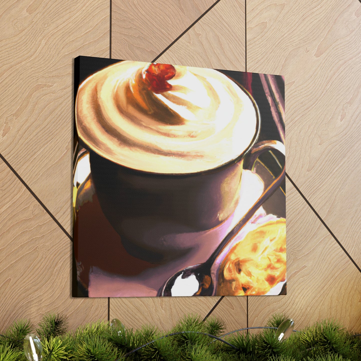 Cafe Cappuchino Splendor - Canvas